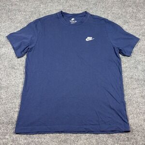 Nike The Nike Tee T Shirt Navy Blue Mens Size Large AR4997 410